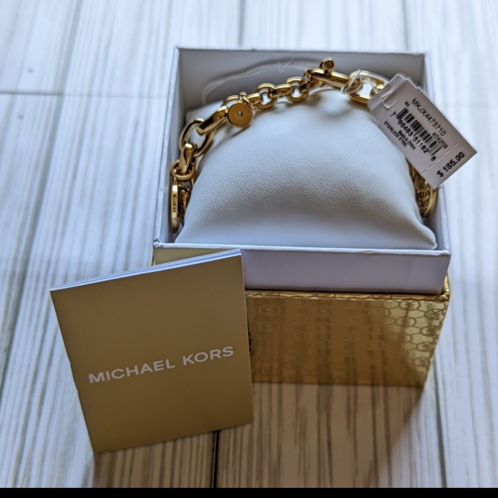 BRAND NEW MICHAEL KORS ROUND DISK BRACELET - Picture 3 of 5